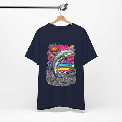Dolphin Retro Graphic