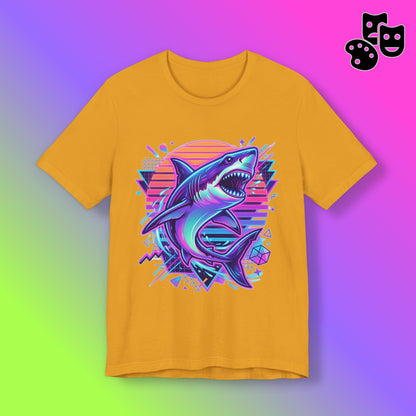 Retro Neon Shark