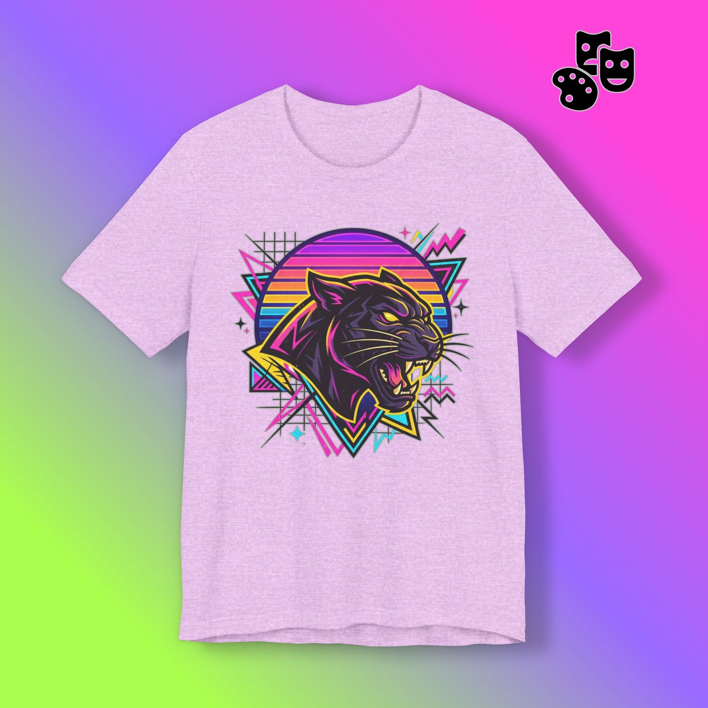 Retro Neon Panther