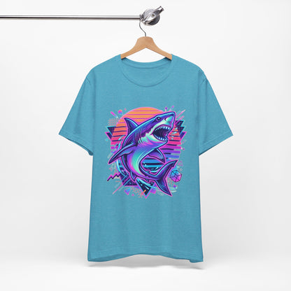 Retro Neon Shark