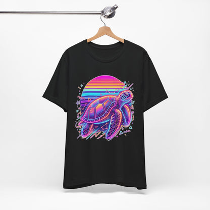 Retro Sunset Turtle
