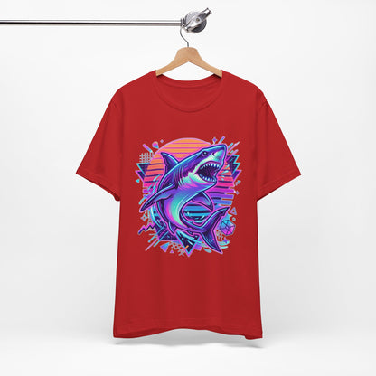 Retro Neon Shark