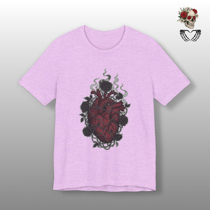 Dark Floral Gothic Heart