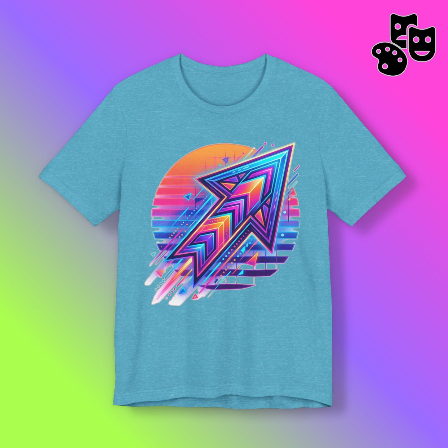 Retro Neon Arrow