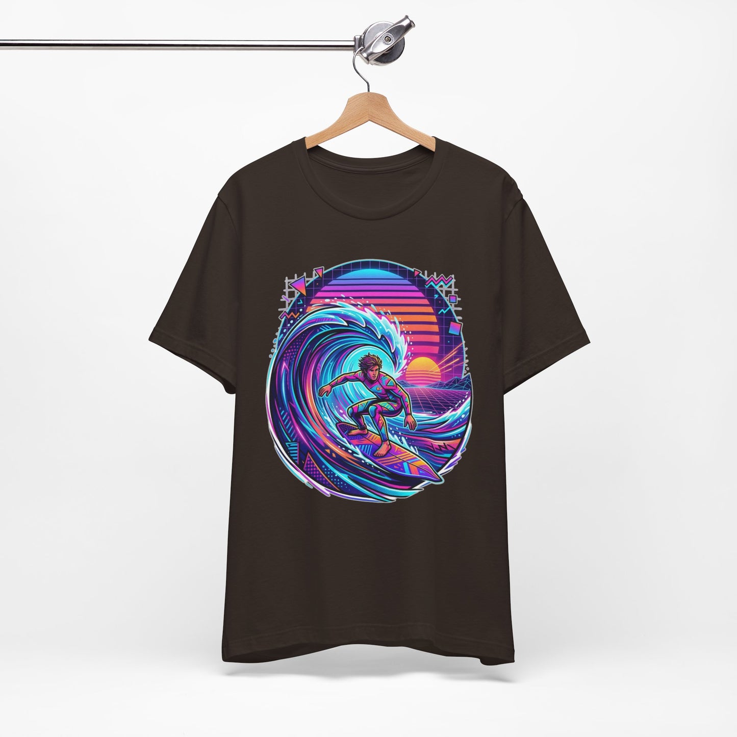 Retro Sunset Surfer