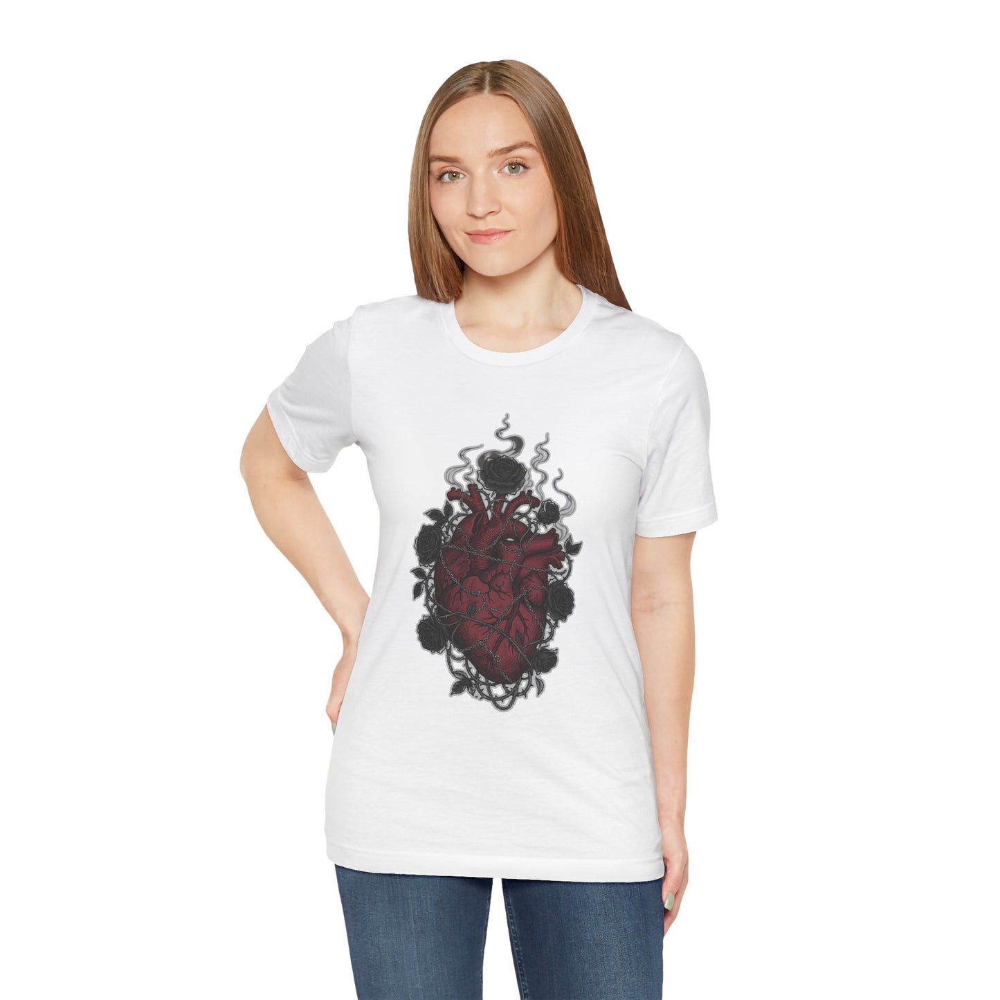 Dark Floral Gothic Heart
