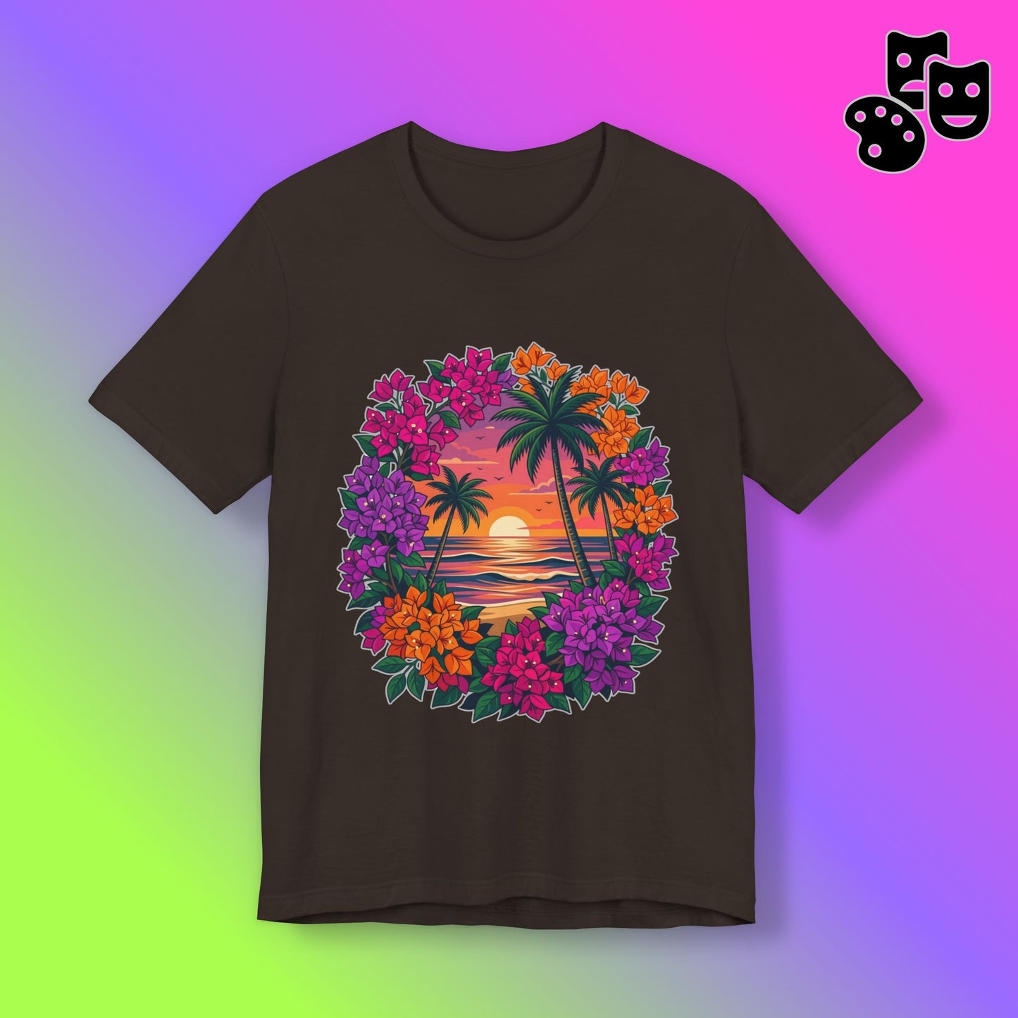Sunset Floral Tropical