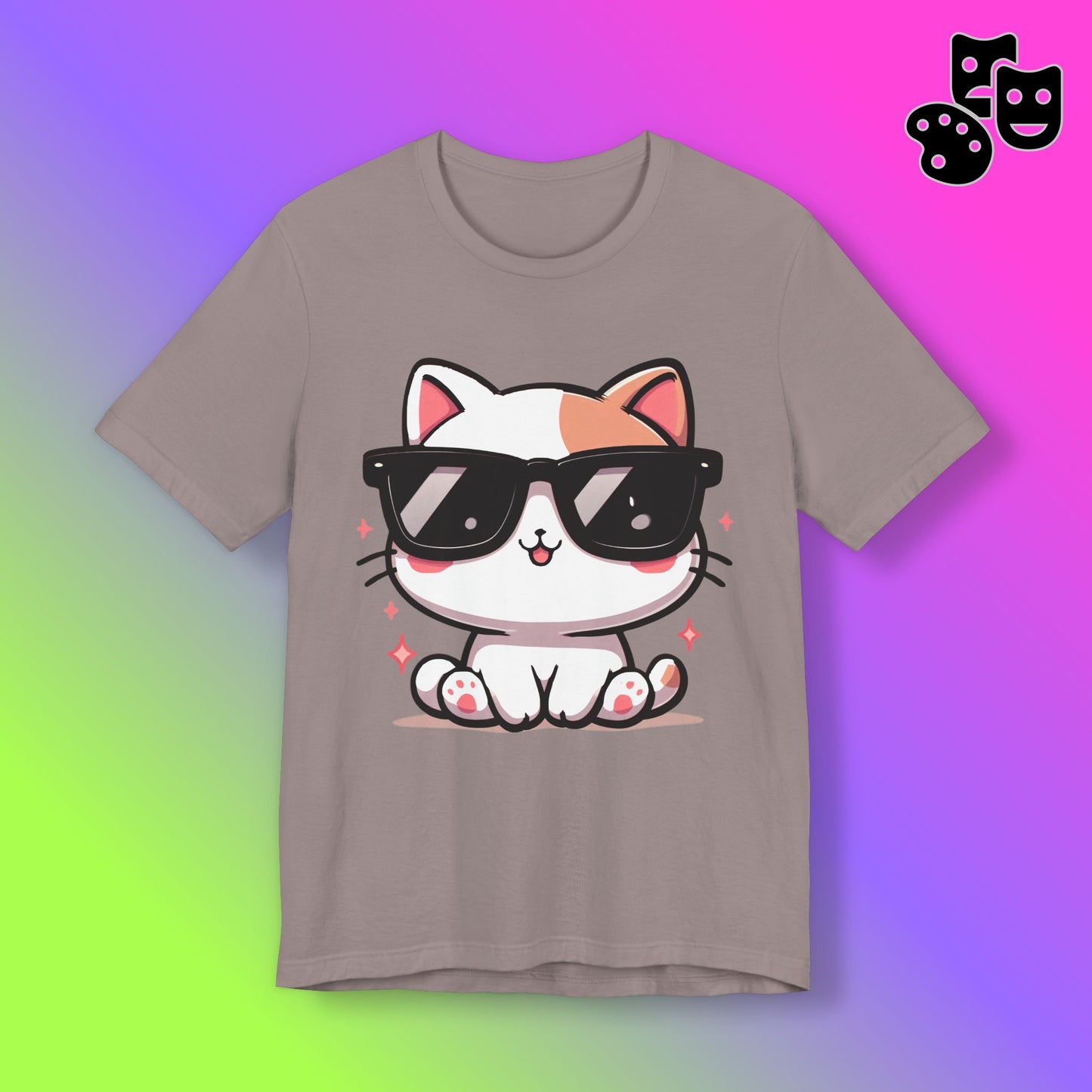 Cute Kitty Cat with Shades Tee