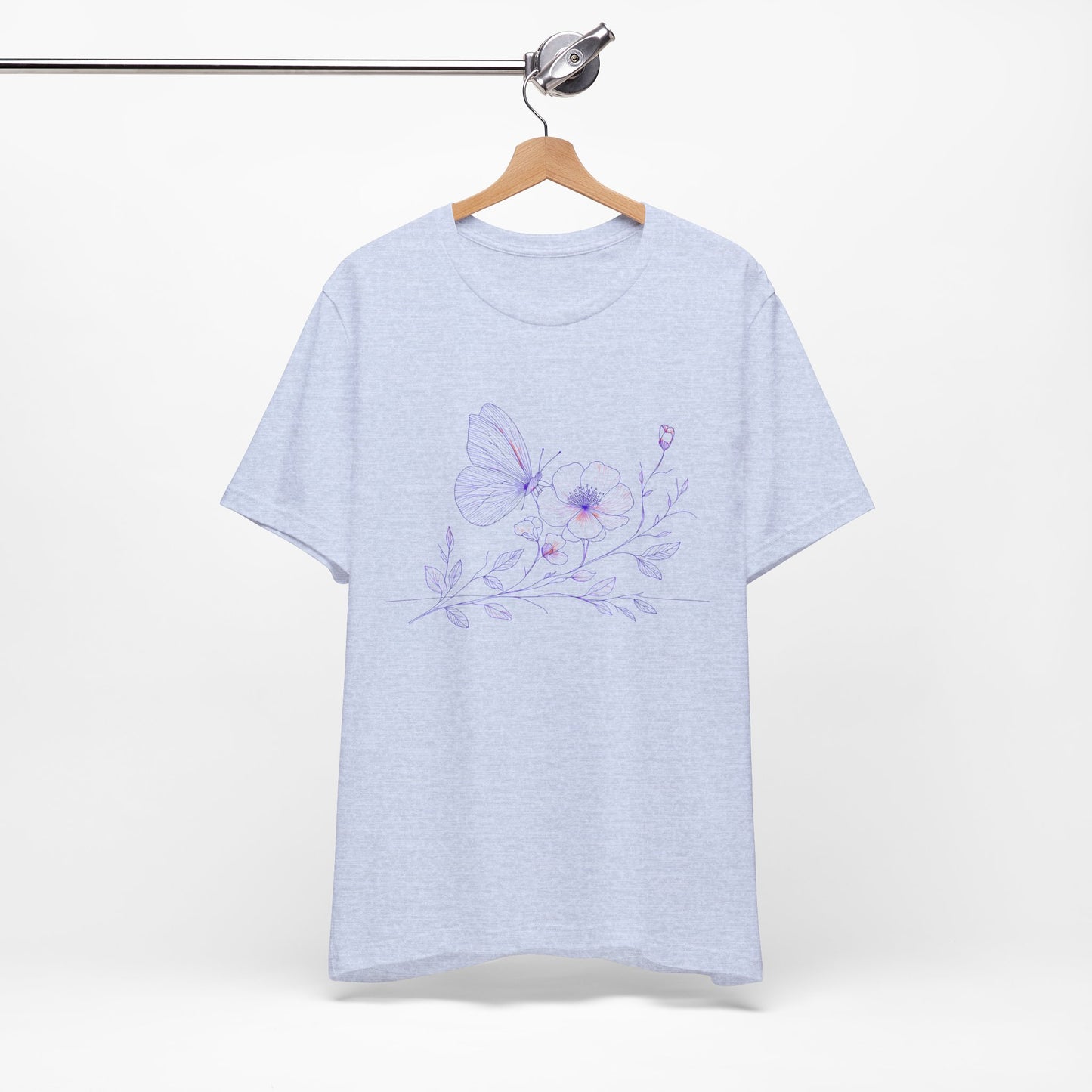 Butterfly Line Art Tee