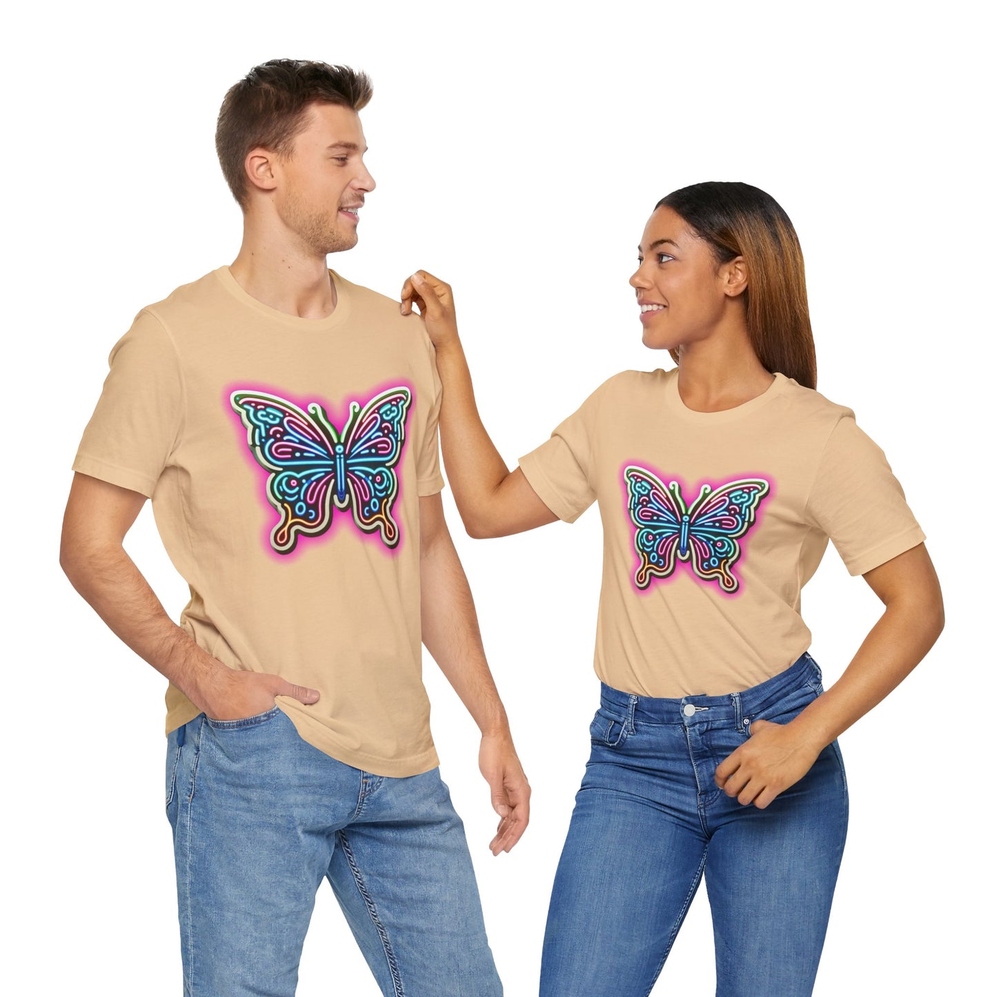 Butterfly Pink Glow Tee