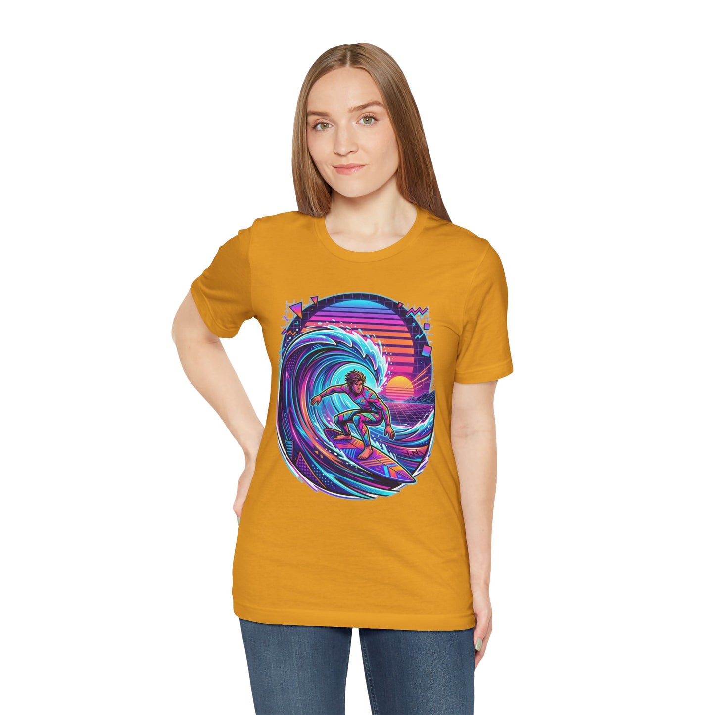 Retro Sunset Surfer