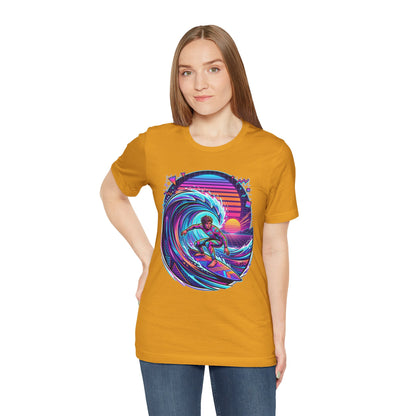 Retro Sunset Surfer
