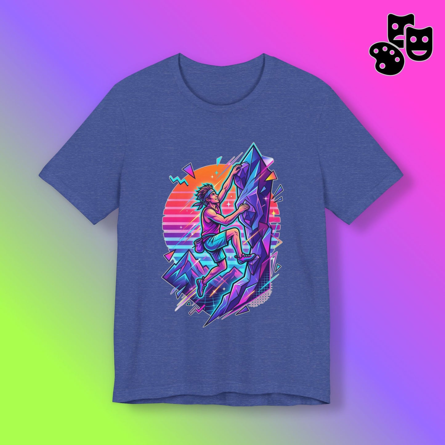 Climber Retro Sunset