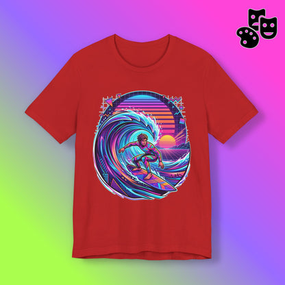 Retro Sunset Surfer