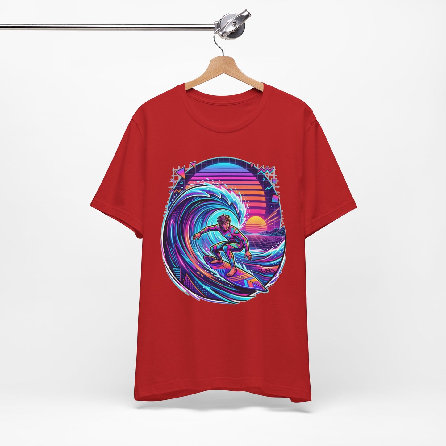 Retro Sunset Surfer