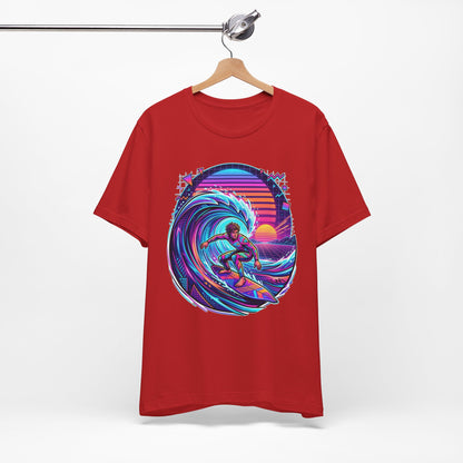 Retro Sunset Surfer