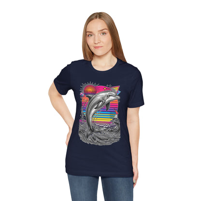 Dolphin Retro Graphic