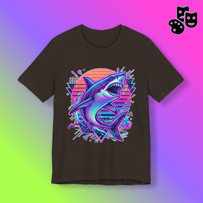 Retro Neon Shark