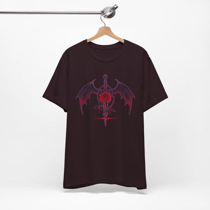 Gothic Rose and Dagger Tee