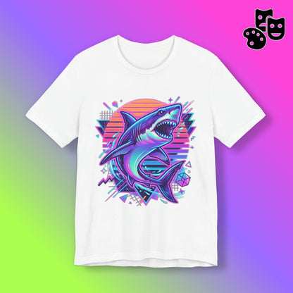 Retro Neon Shark