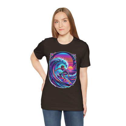 Retro Sunset Surfer