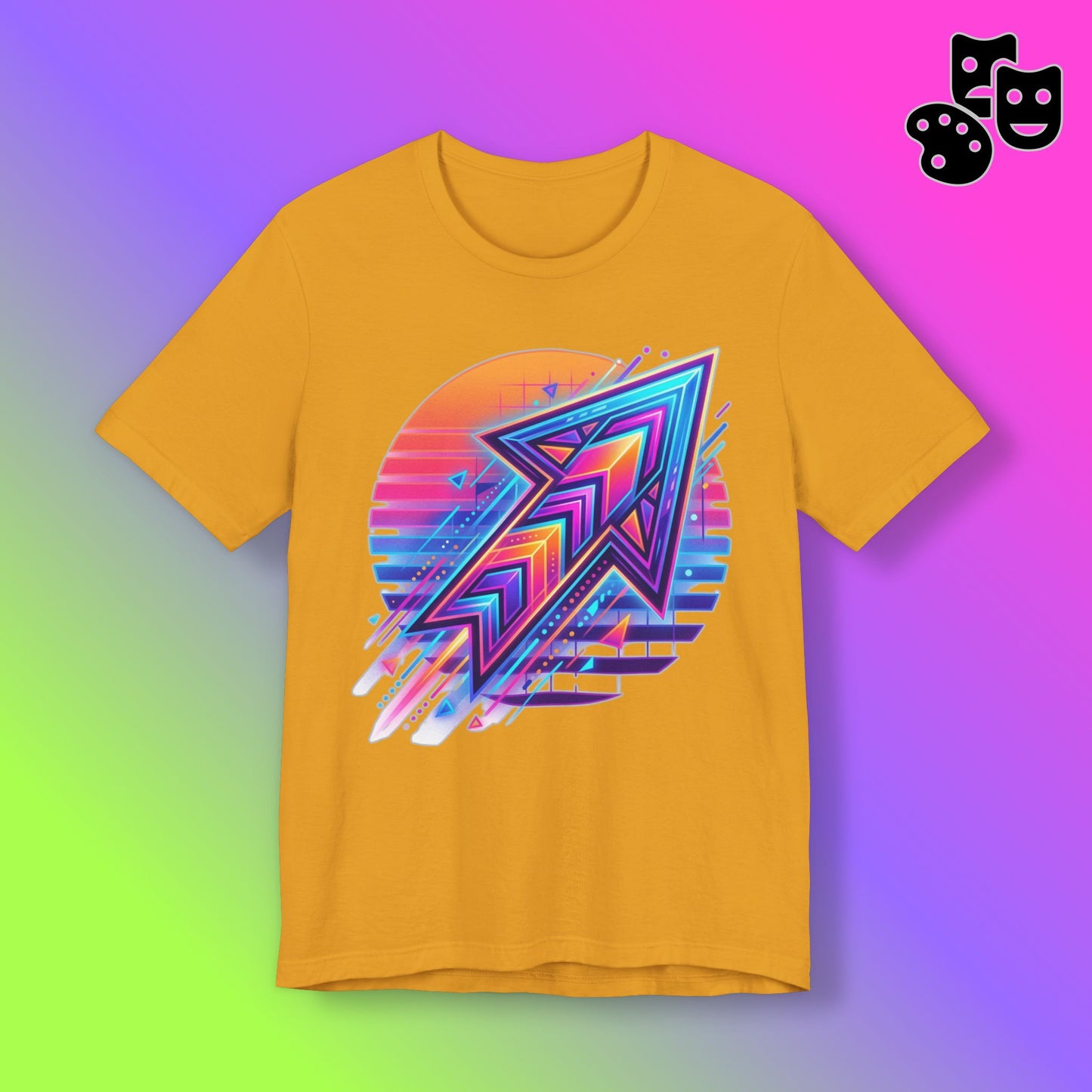 Retro Neon Arrow