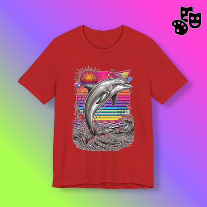 Dolphin Retro Graphic