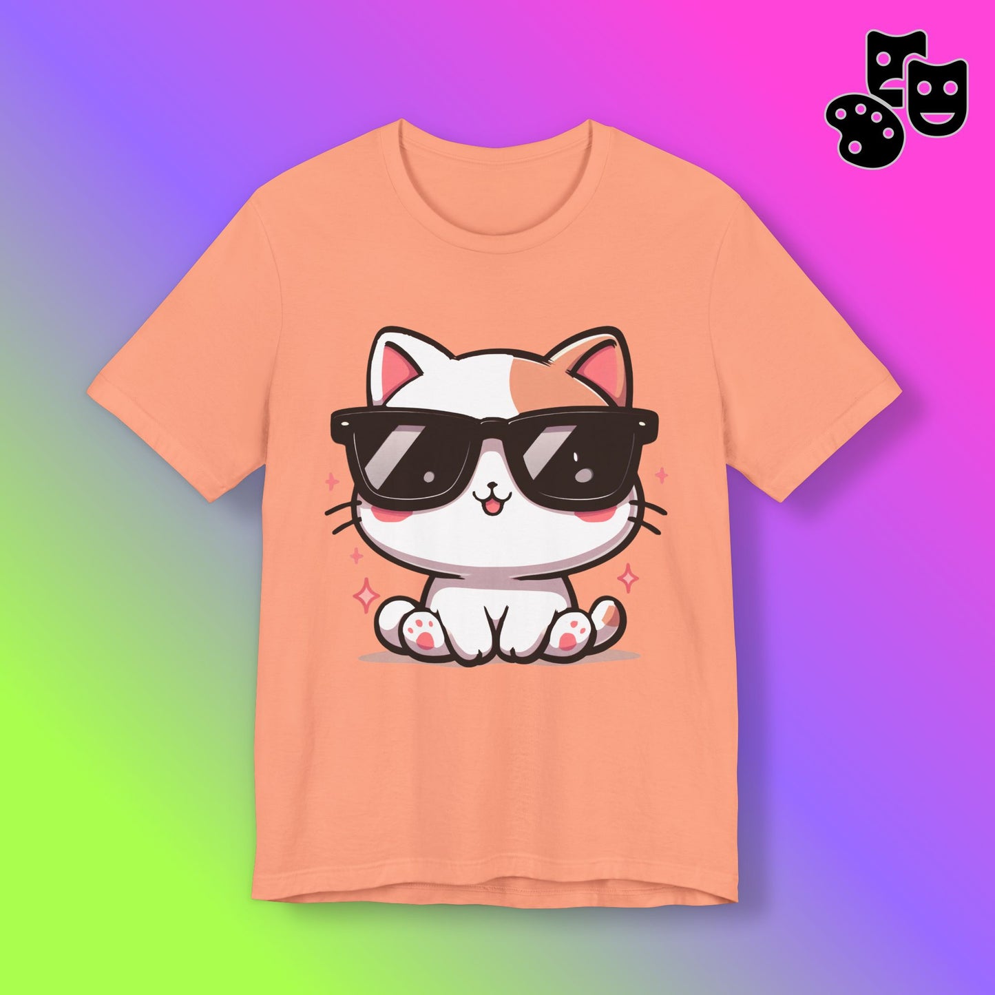 Cute Kitty Cat with Shades Tee