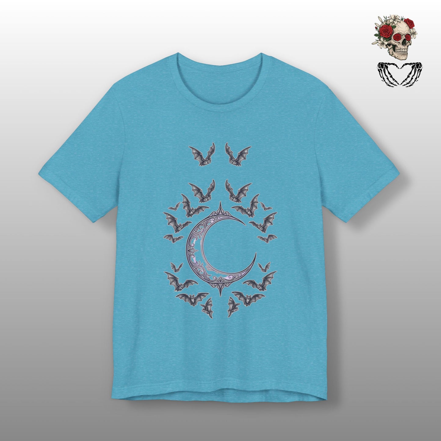 Crescent Moon & Bats