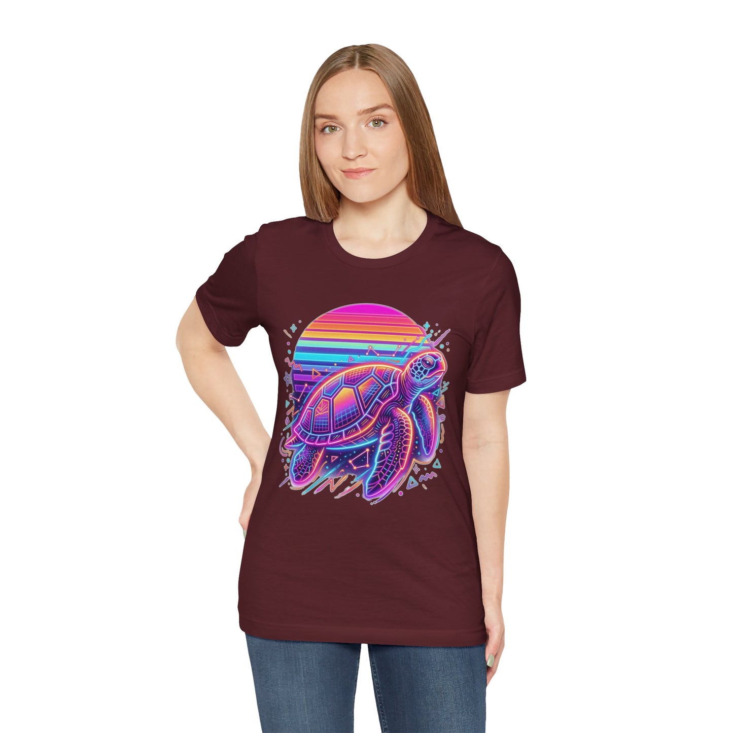 Retro Sunset Turtle