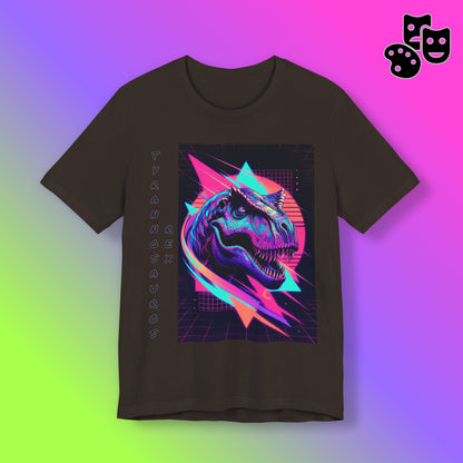 Retro Neon T-Rex