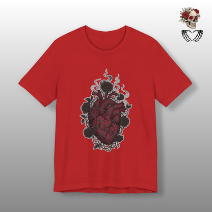 Dark Floral Gothic Heart