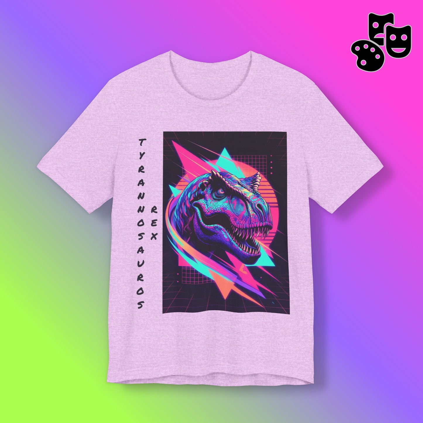 Retro Neon T-Rex