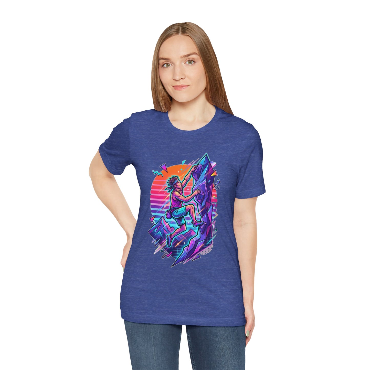 Climber Retro Sunset