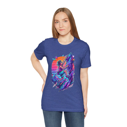 Climber Retro Sunset