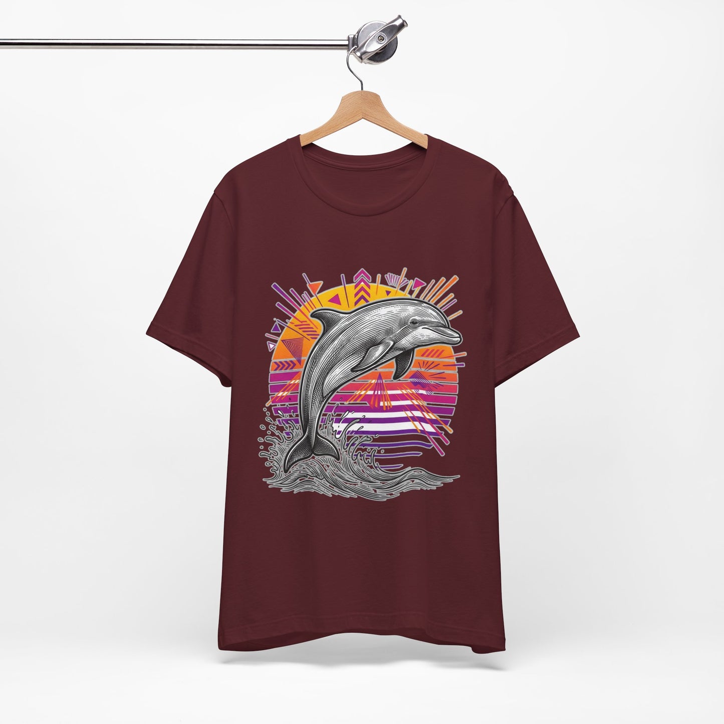 Retro Tropical Dolphin
