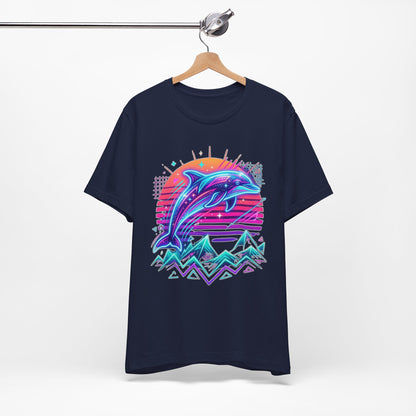 Retro Neon Dolphin