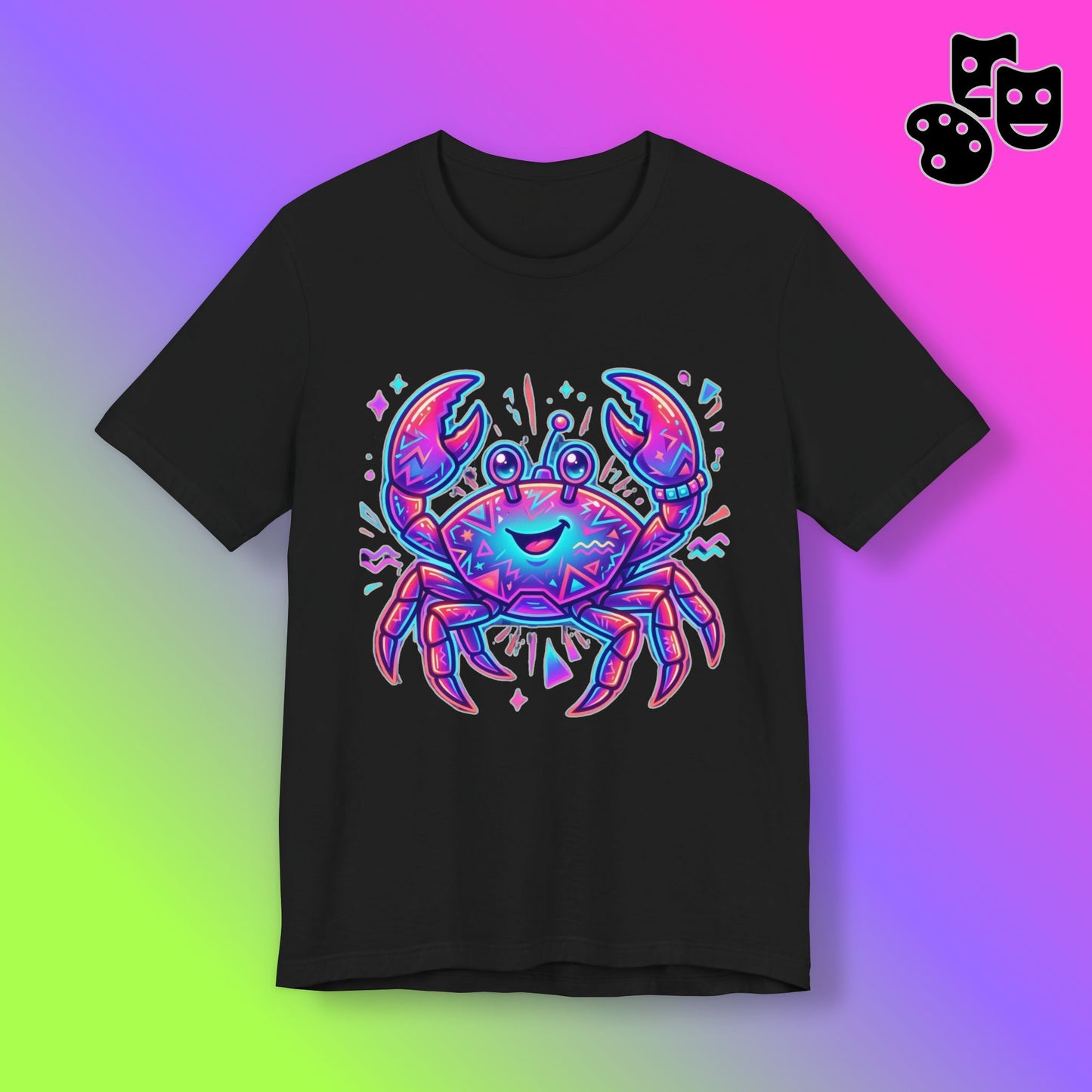 Neon Cute Crab