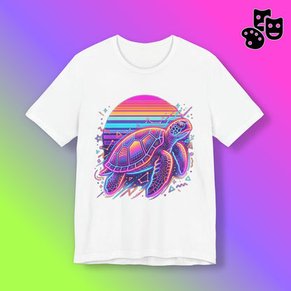 Retro Sunset Turtle