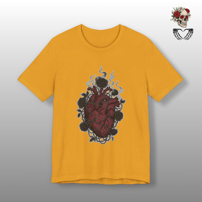 Dark Floral Gothic Heart