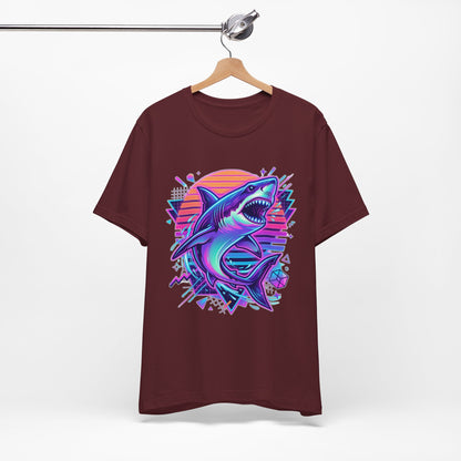 Retro Neon Shark