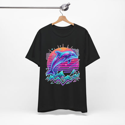 Retro Neon Dolphin