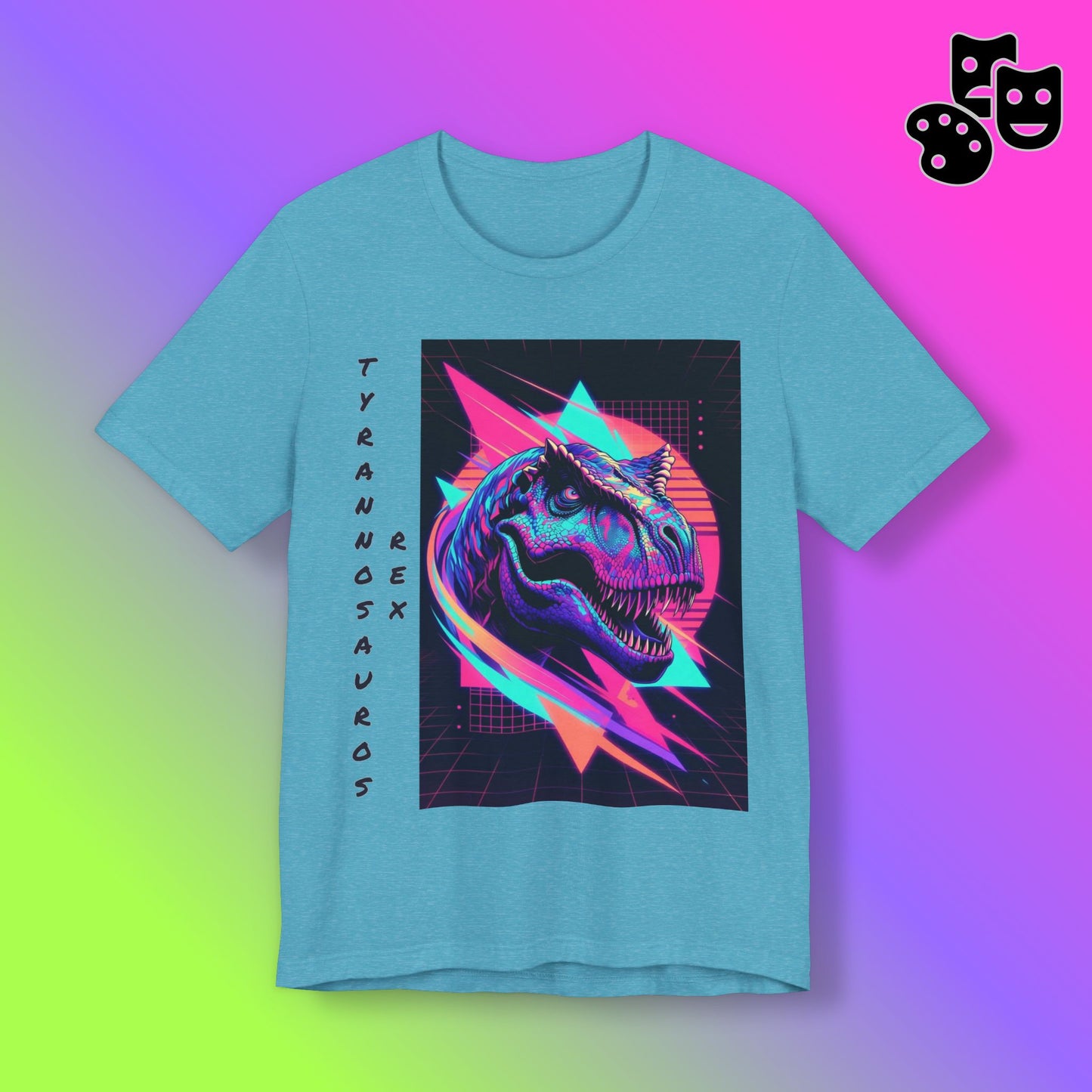 Retro Neon T-Rex