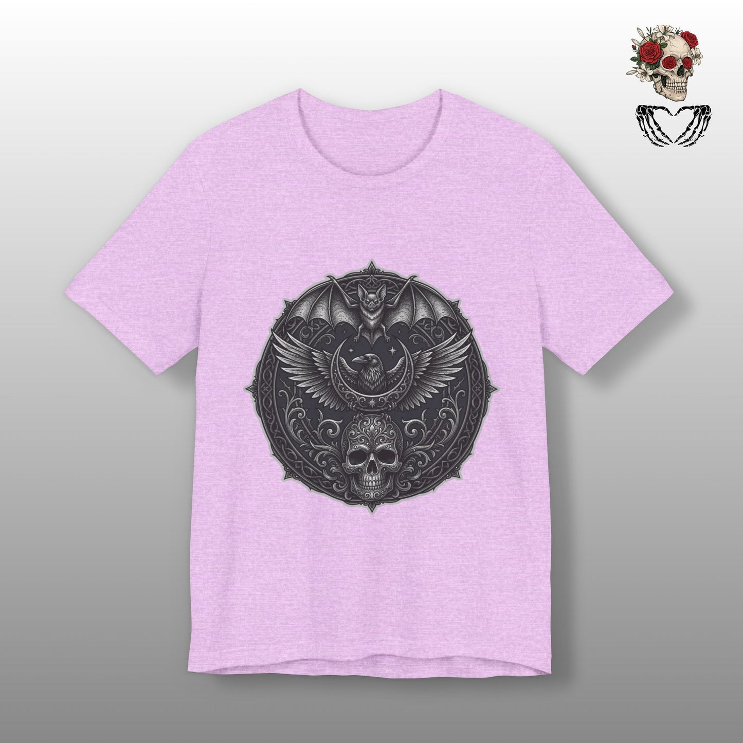 Gothic Skull & Bat
