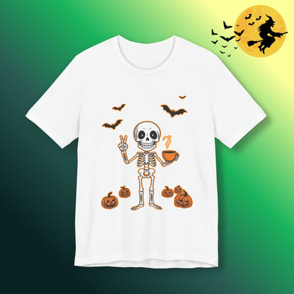Halloween Skeleton Coffee & Peace
