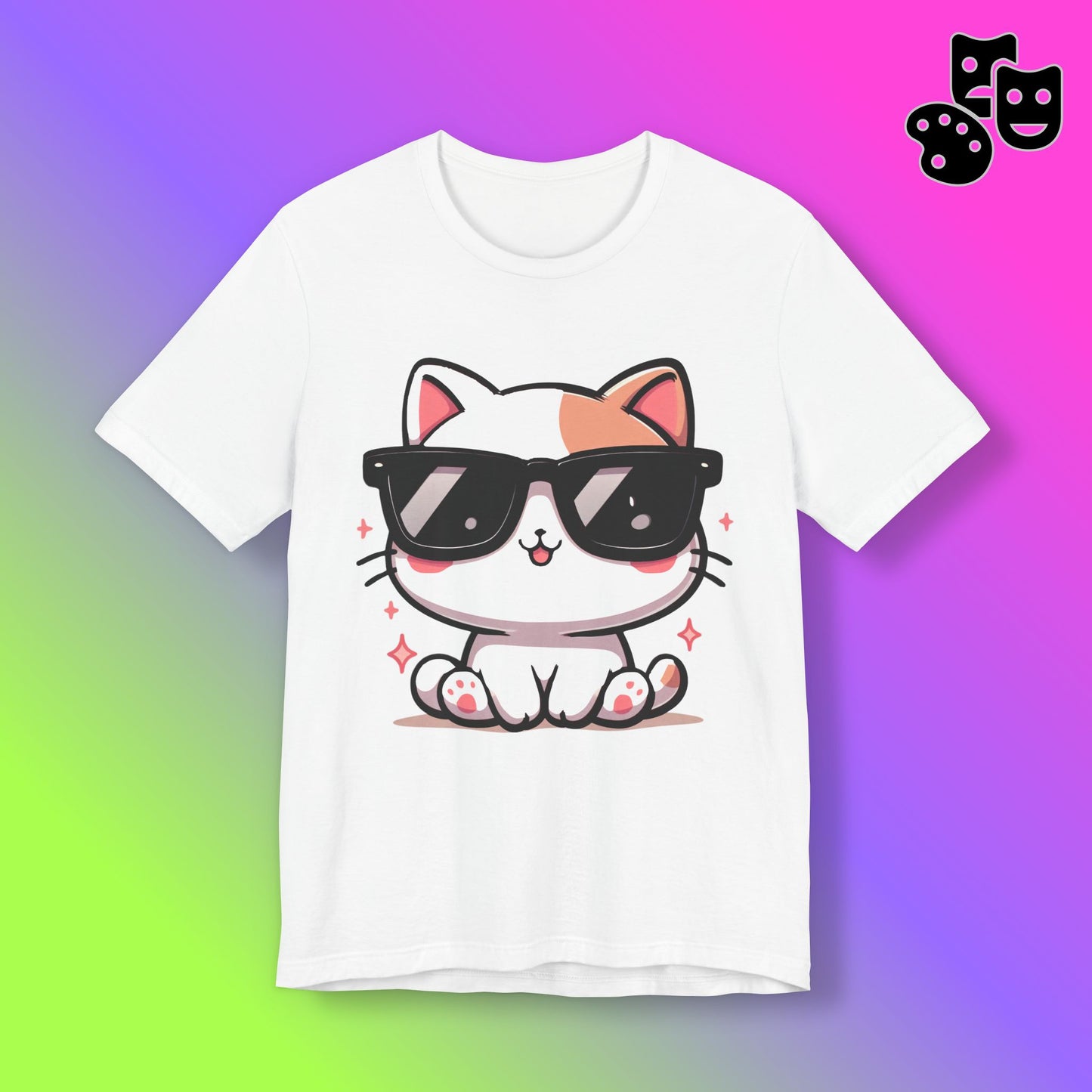 Cute Kitty Cat with Shades Tee