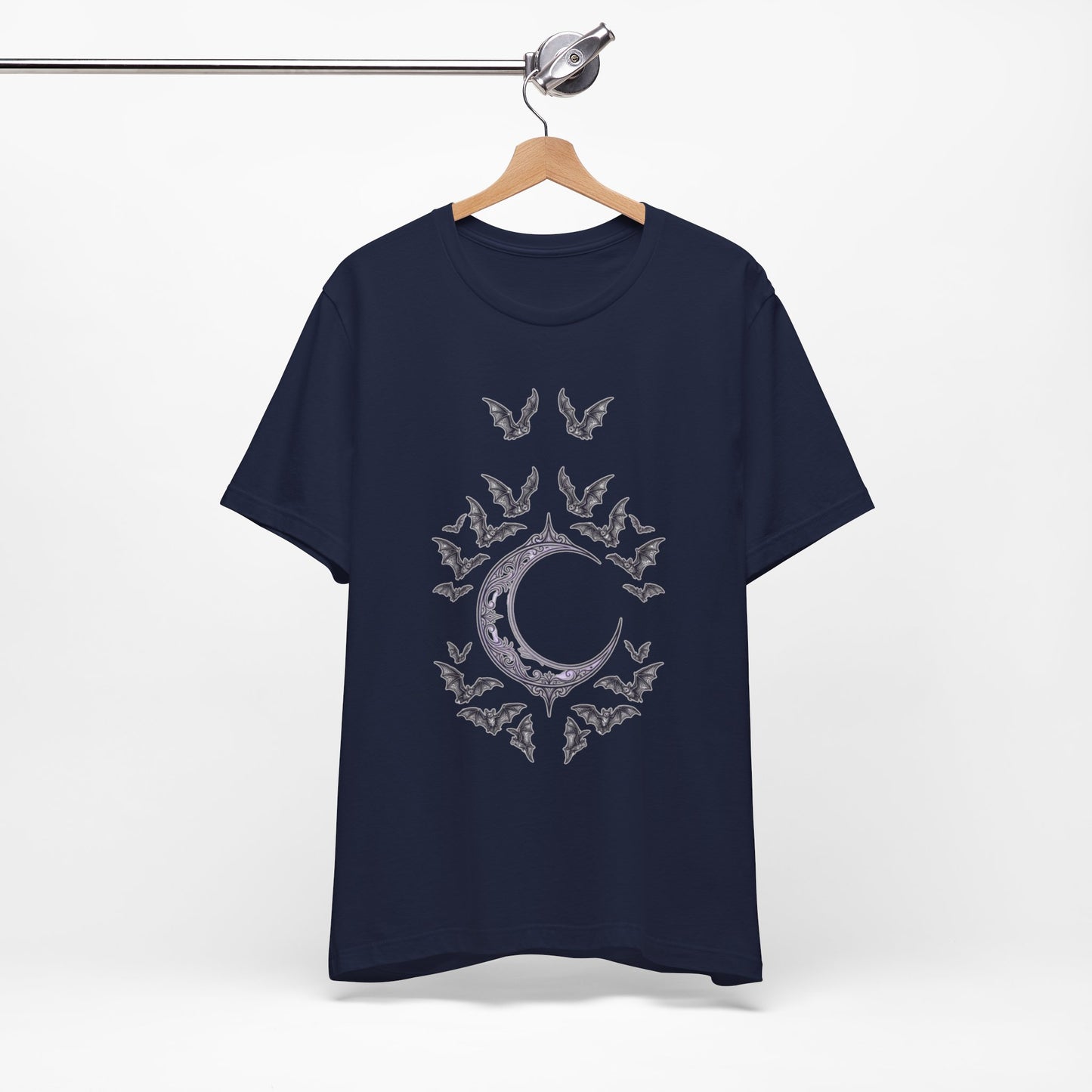 Crescent Moon & Bats