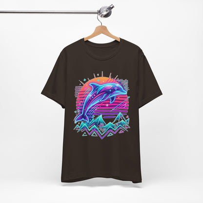 Retro Neon Dolphin