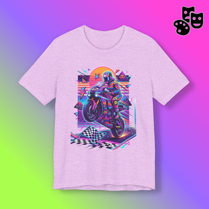 Neon Retro Biker