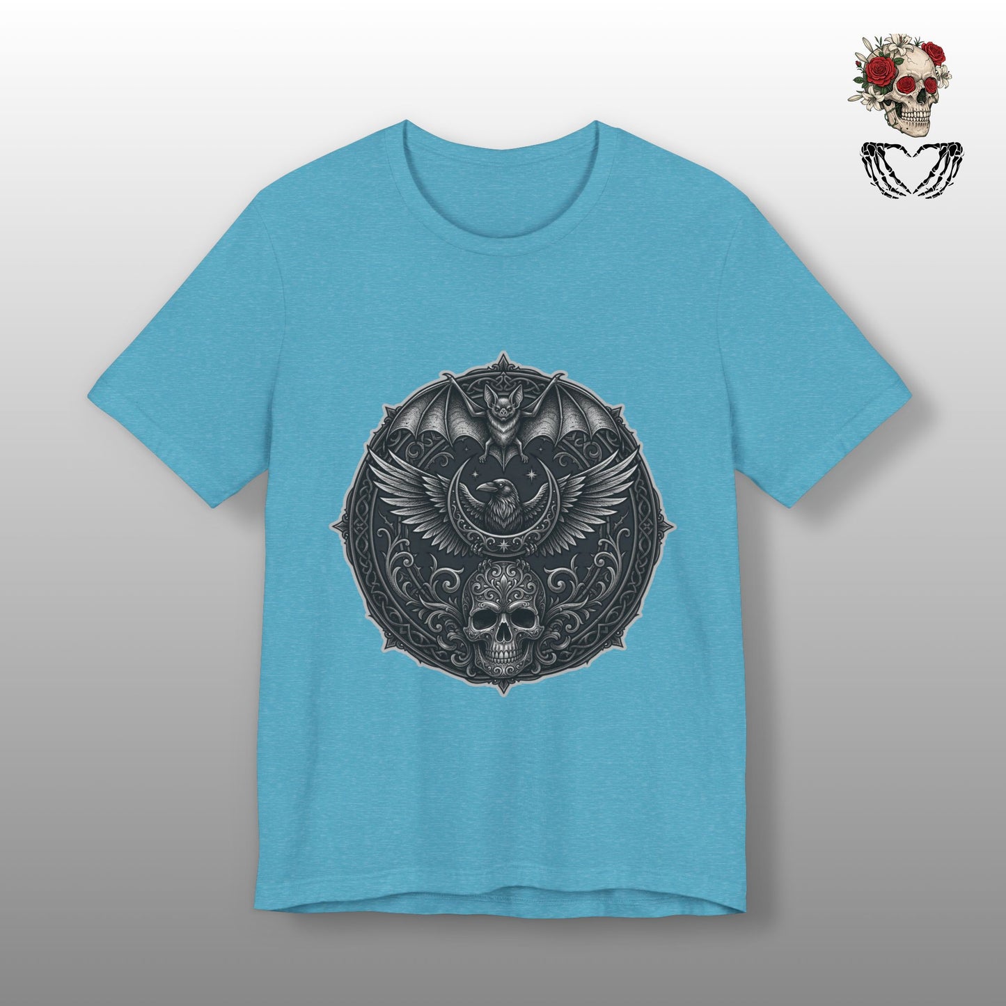Gothic Skull & Bat